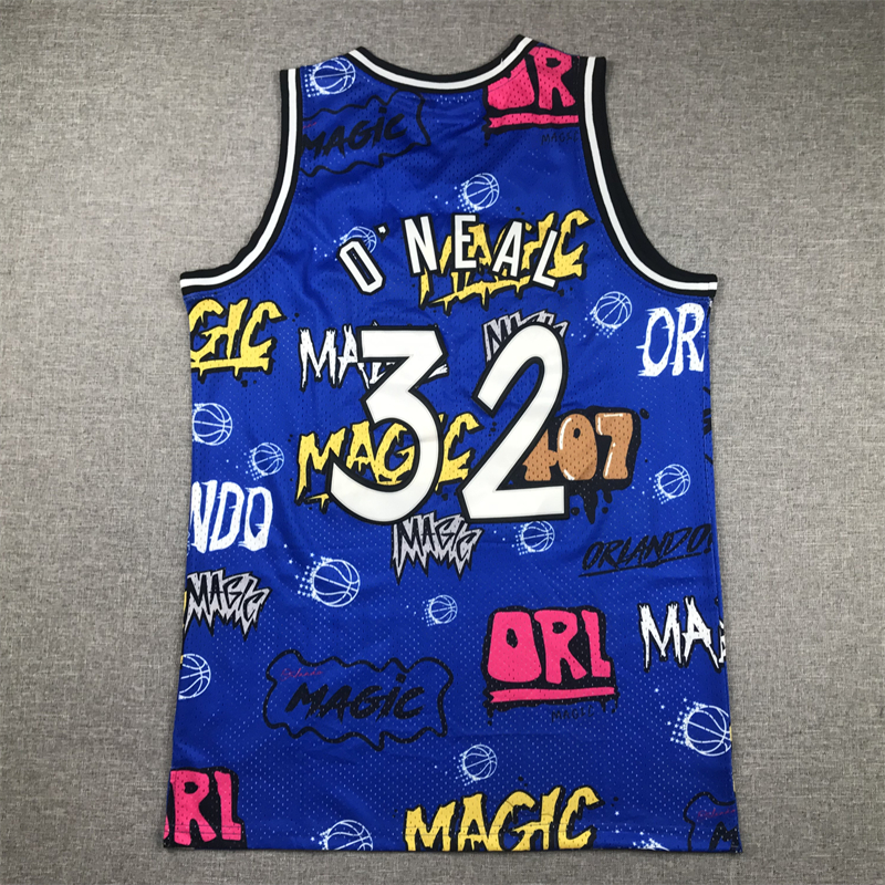 Men Orlando Magic #32 O.Neal Blue 2024 NBA Jersey->orlando magic->NBA Jersey